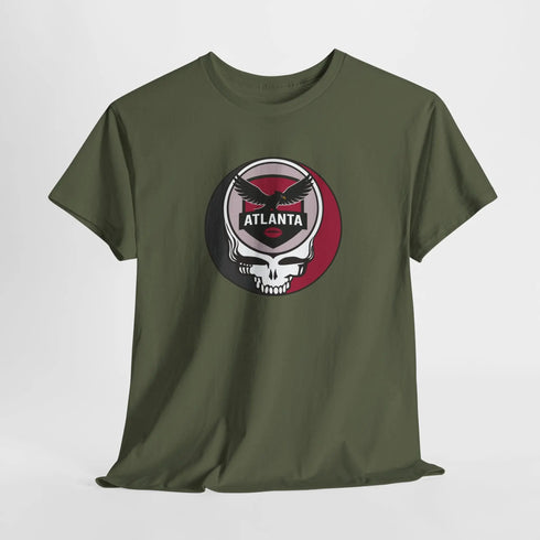 Grateful Dead - Atlanta Falcons Stealie Grateful Dead Steal Your Face T-Shirt - NFL - StealieShop